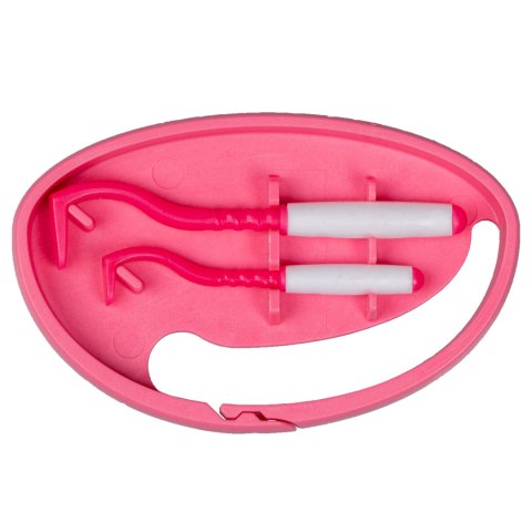 Kleszczołapki przyrząd do usuwania kleszczy Tick Twister® Clipbox z brelokiem, różowe 2 szt. Tick Twister