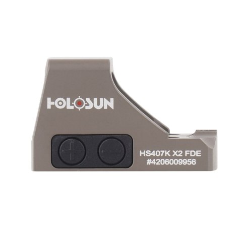 Kolimator Holosun HS407K X2 FDE Open Reflex SubCompact Pistol Sight Holosun