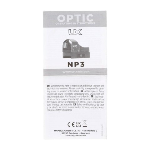 Kolimator Umarex Nano Point 3 - 6 MOA Umarex