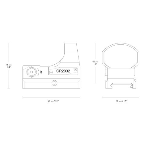 Kolimator otwarty Hawke Reflex Sight Wide View Circle Dot Hawke Optics