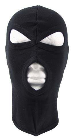 Kominiarka bawełniana MFH 3 otwory czarna MFH - Max Fuchs