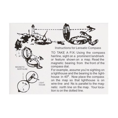 Kompas wojskowy Joker JKR2529 z linijką Joker