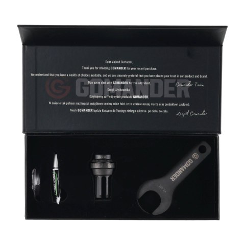 Kompensator płomienia Gomander Quadron Evo 7,62 5/8x24 UNEF Gomander