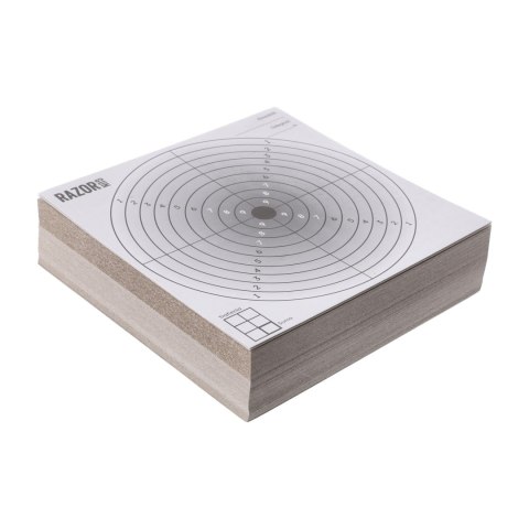 Komplet 100 x tarcza strzelecka RGun 14x14 czarny środek RGun