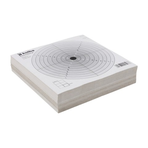 Komplet tarcz strzeleckich 14x14 cm czarny środek 100 szt. NN