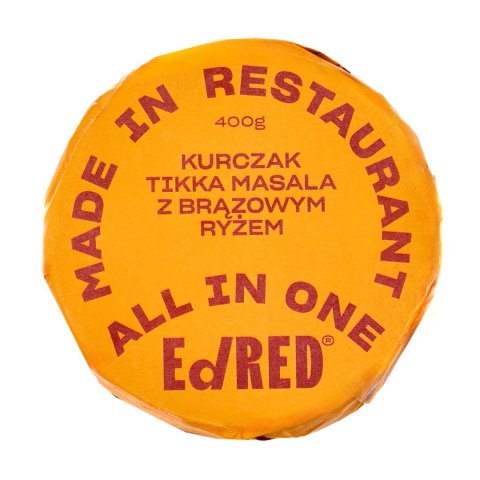 Konserwa Ed Red All in One Kurczak tikka masala z brązowym ryżem 400 g Ed RED