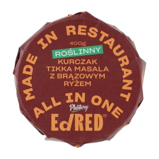 Konserwa Ed Red All in One Roślinny kurczak tikka masala z brązowym ryżem 400 g Ed RED