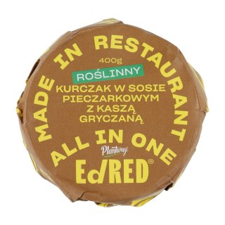 Konserwa Ed Red All in One Roślinny kurczak w sosie pieczarkowym z kaszą gryczaną 400 g Ed RED