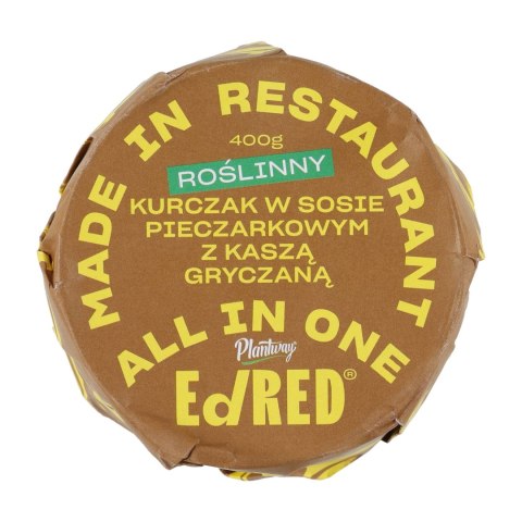 Konserwa Ed Red All in One Roślinny kurczak w sosie pieczarkowym z kaszą gryczaną 400 g Ed RED
