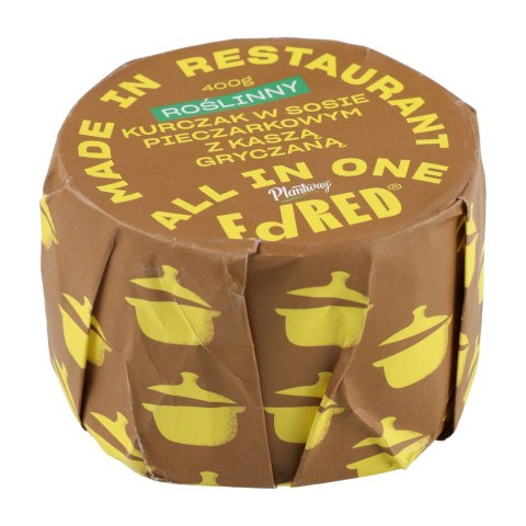 Konserwa Ed Red All in One Roślinny kurczak w sosie pieczarkowym z kaszą gryczaną 400 g Ed RED