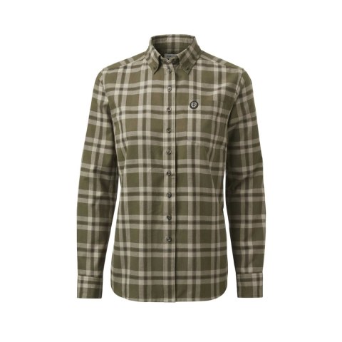 Koszula damska Chevalier Teal Light Flannel Olive Green Checked Chevalier