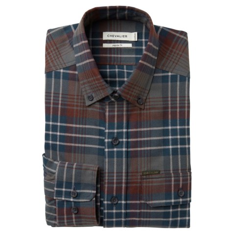 Koszula męska Chevalier Falcon Flannel Rust checked Chevalier
