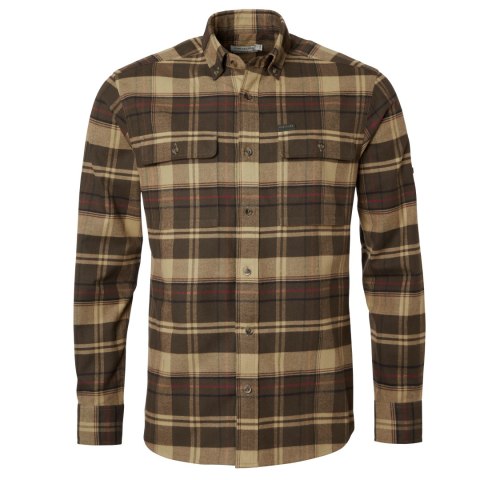 Koszula męska Chevalier Heron Soil Brown Checked Chevalier