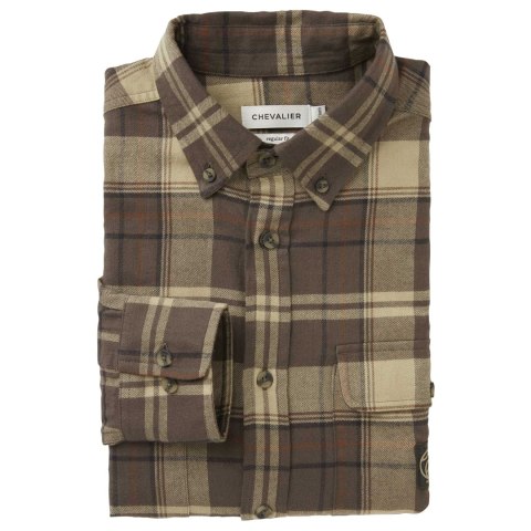 Koszula męska Chevalier Heron Soil Brown Checked Chevalier
