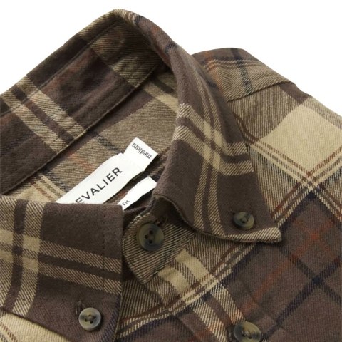 Koszula męska Chevalier Heron Soil Brown Checked Chevalier