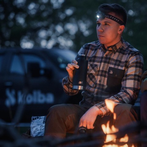 Koszula męska Tagart Alaska slim, flanelowa, beżowa w zieloną kratę Tagart