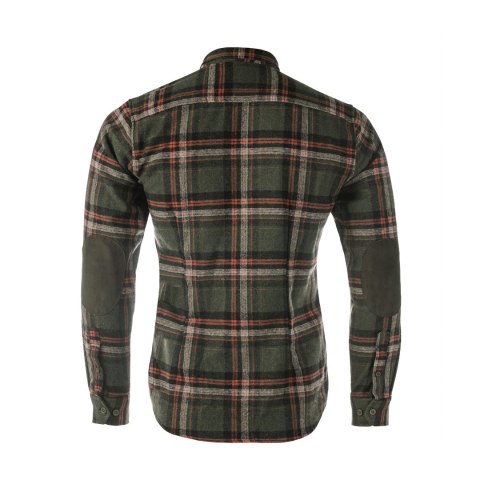 Koszula męska Tagart Jukon, flanelowa, zielona w biało-czerwoną kratę Tagart