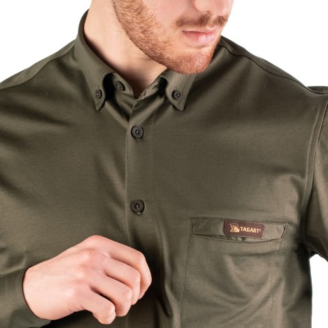 Koszula męska Tagart Porto slim zielona Tagart