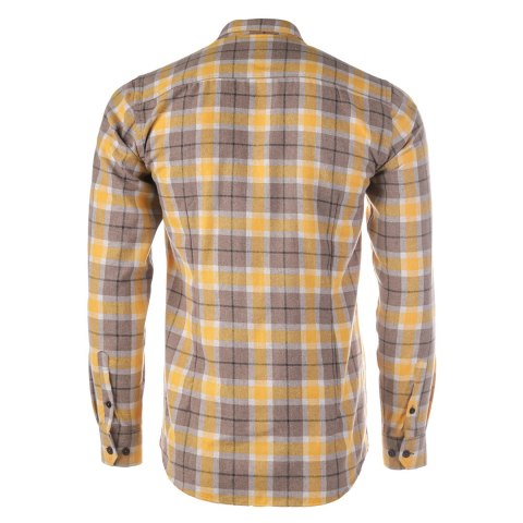 Koszula męska Tagart Sunny slim, flanelowa, w zółto-brązową kratę Tagart