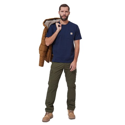 Koszulka Carhartt K87 Pocket - navy Carhartt