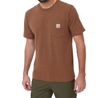 Koszulka Carhartt K87 Pocket - oiled walnut heat Carhartt
