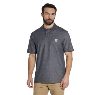 Koszulka Carhartt Polo Midweight Pocket - carbon heather Carhartt