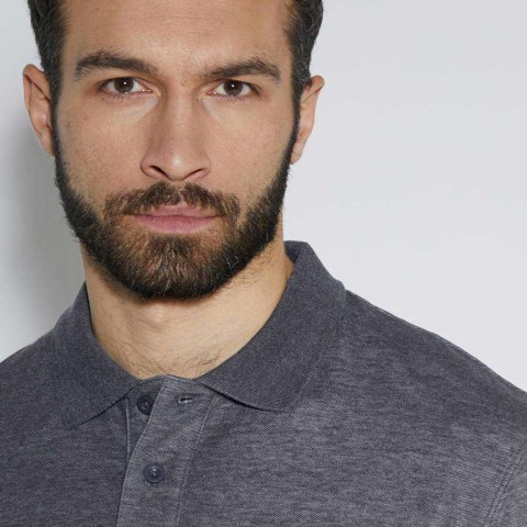 Koszulka Carhartt Polo Midweight Pocket - carbon heather Carhartt