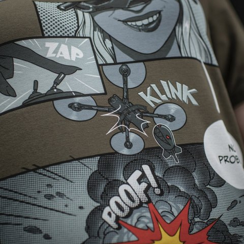 Koszulka M-Tac Comics Drone Girl ciemnooliwkowa M-Tac
