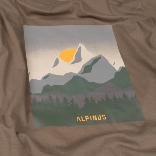 Koszulka męska Alpinus Number zielona Alpinus