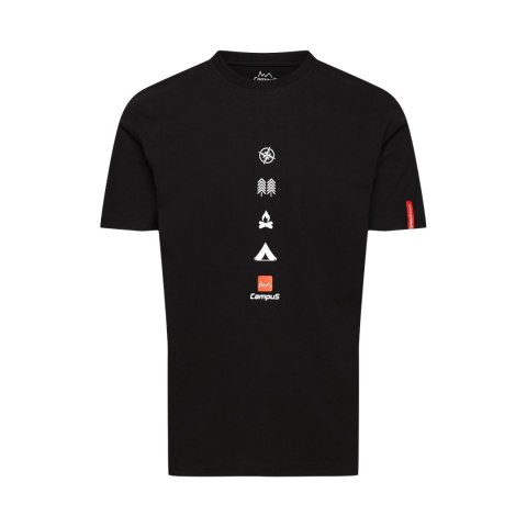 Koszulka męska Campus Aerin, czarna Campus
