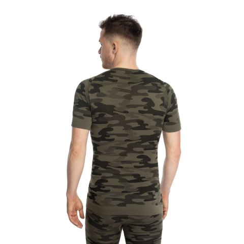 Koszulka męska Spaio Military 01 krótki rękaw zielona Spaio