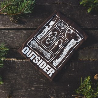 Koszulka męska TigerWood Outsider brązowa Tigerwood
