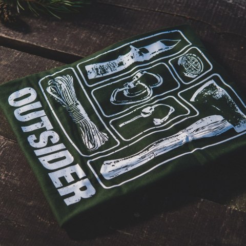 Koszulka męska TigerWood Outsider zielona Tigerwood