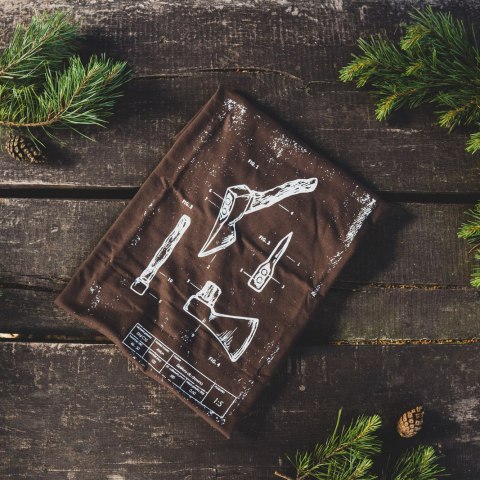 Koszulka męska TigerWood Tech-Axe brązowa Tigerwood
