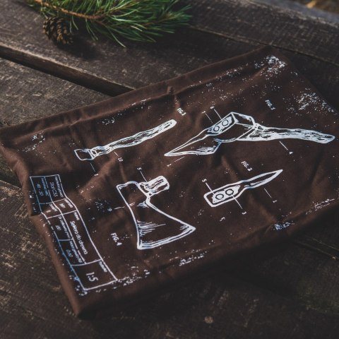Koszulka męska TigerWood Tech-Axe brązowa Tigerwood