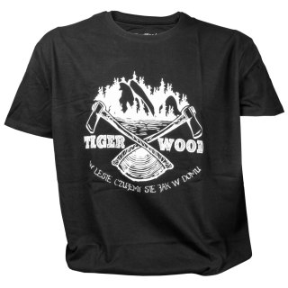 Koszulka męska TigerWood Two Axes czarna Tigerwood