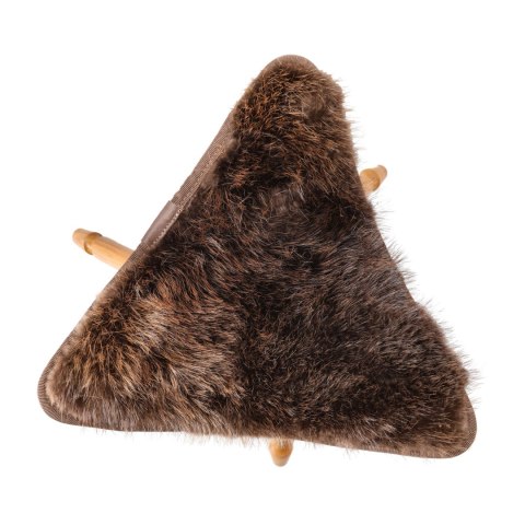 Krzesło Acropolis z siedziskiem z naturalnego futra bobra Acropolis