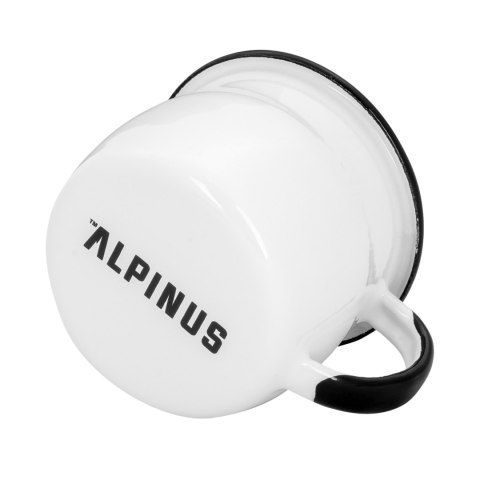 Kubek emaliowany Alpinus Ryś biały 0,28 l Alpinus