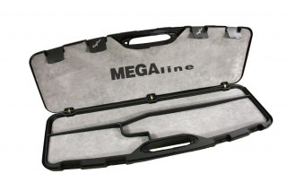 Kufer na strzelbę Megaline 82x25x8 cm czarny z klamrami gąbka z aksamitem Megaline