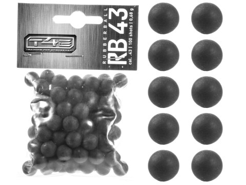 Kule gumowe Umarex T4E RB 43 kal. .43 / 100 szt. do Umarex M&P9c TPM1 PPQ T4E - Training for Engagement