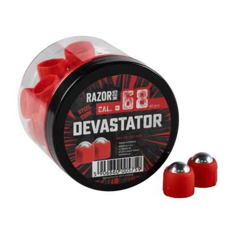 Kule metalowe RGun Steel Core Devastator kal. .68 / 40 szt. do Umarex T4E HDS 68 kal. RGun