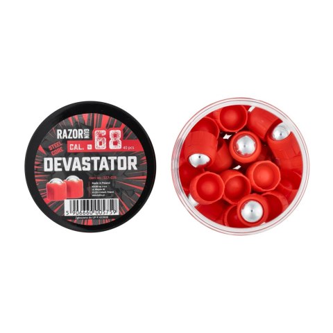 Kule metalowe RGun Steel Core Devastator kal. .68 / 40 szt. do Umarex T4E HDS 68 kal. RGun