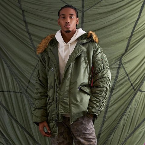 Kurtka Alpha Industries N3B zielona Alpha