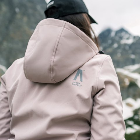 Kurtka damska Alpinus Softshell Bergamo pudrowy róż Alpinus