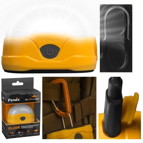 Lampa kempingowa Fenix CL20R pomarańczowa Fenix