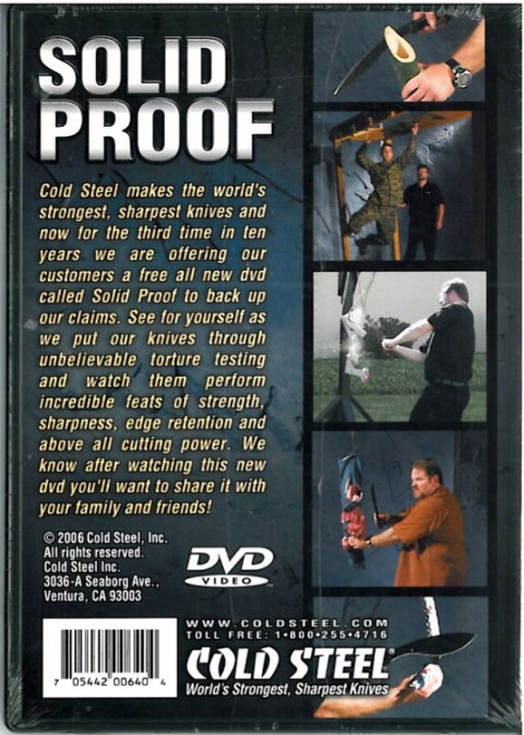 Film DVD Cold Steel Solid Proof Cold Steel