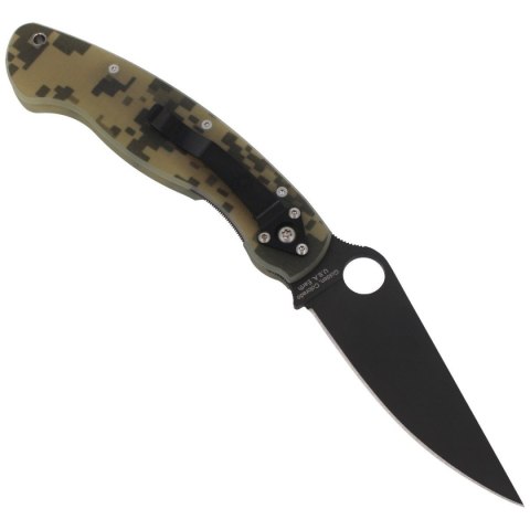 Nóż składany Spyderco Military Digital Camo G10, Black DLC CPM S30V by Sal Glesser (C36GPCMOBK) Spyderco Inc.