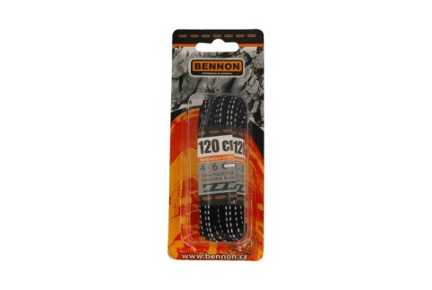 Sznurowadła Bennon do obuwia trekkingowego czarno-szare 120cm (D32120) Bennon