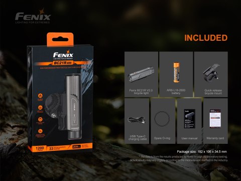 Lampa rowerowa Fenix BC21R V3.0 Fenix