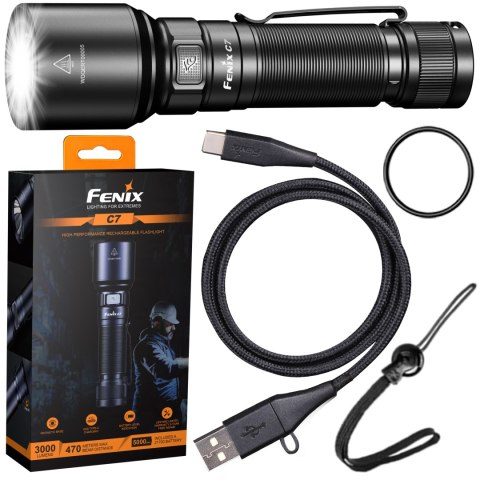 Latarka LED Fenix C7 czarna Fenix